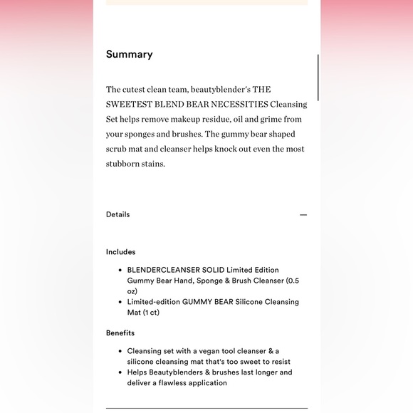 THE SWEETEST BLEND BEAR NECESSITIES Cleansing Set limited edition NWT - Picture 2 of 3